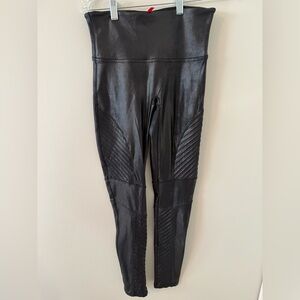 Spanx Black Leather Leggings